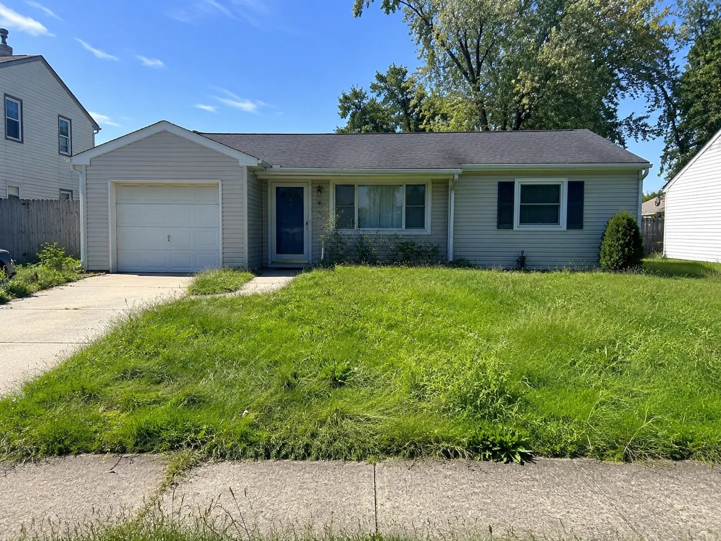 Before: front lawn revival on Mountain St.